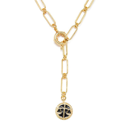 Zariin Gold Soul of the Scale Libra Zodiac Necklace
