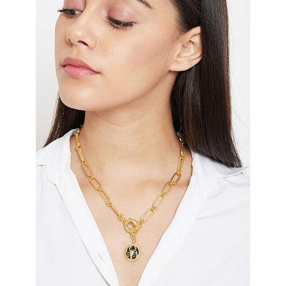Zariin Gold Soul of the Scorpion Scorpio Zodiac Necklace