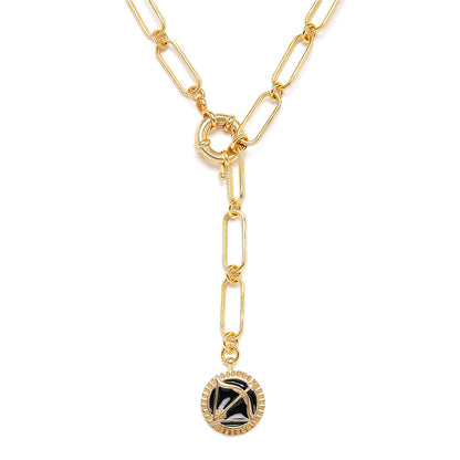 Zariin Gold Soul of the Archer Sagittarius Zodiac Necklace