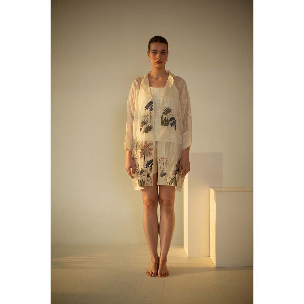 OJA Fern Ivory Linen Co-Ord (Set of 3)