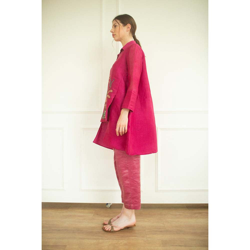 OJA Aurum Pink Tunic and Pant Co-Ord (Set of 2)