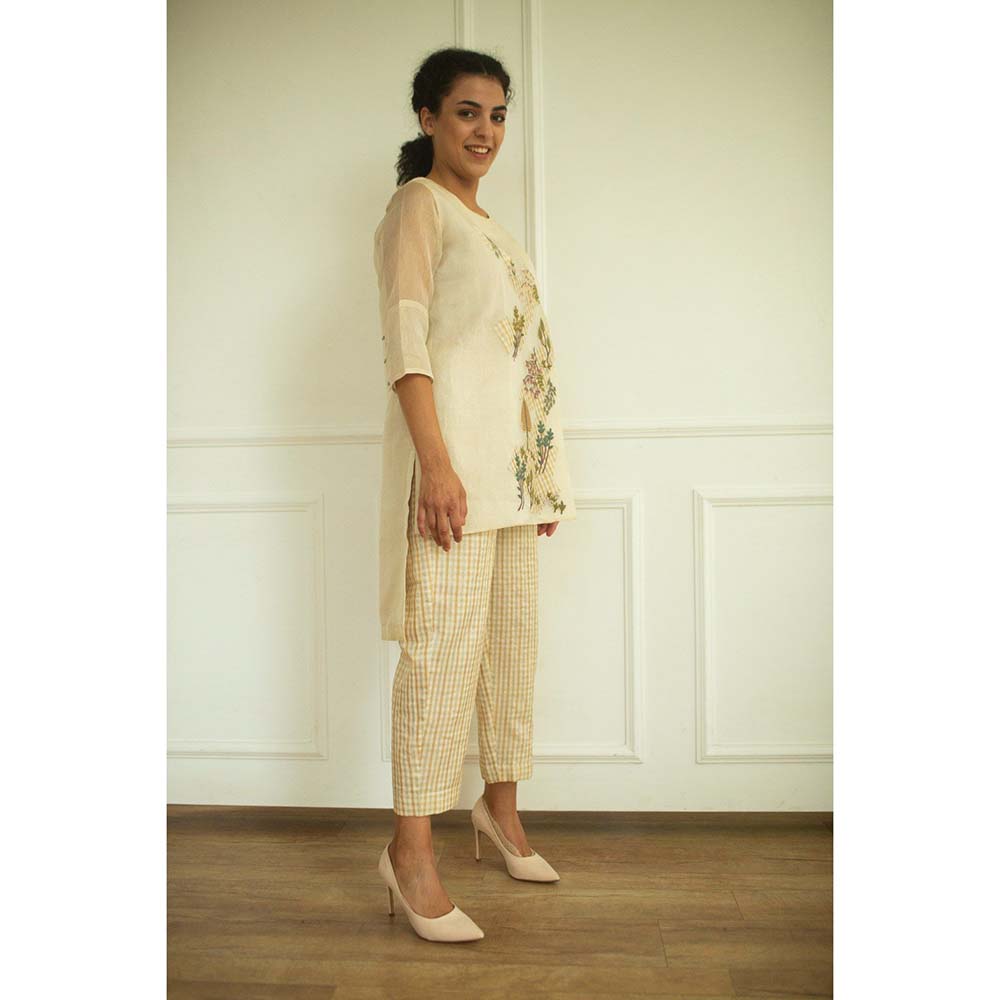 OJA Aurum Ivory Tunic and Pant Co-Ord (Set of 2)