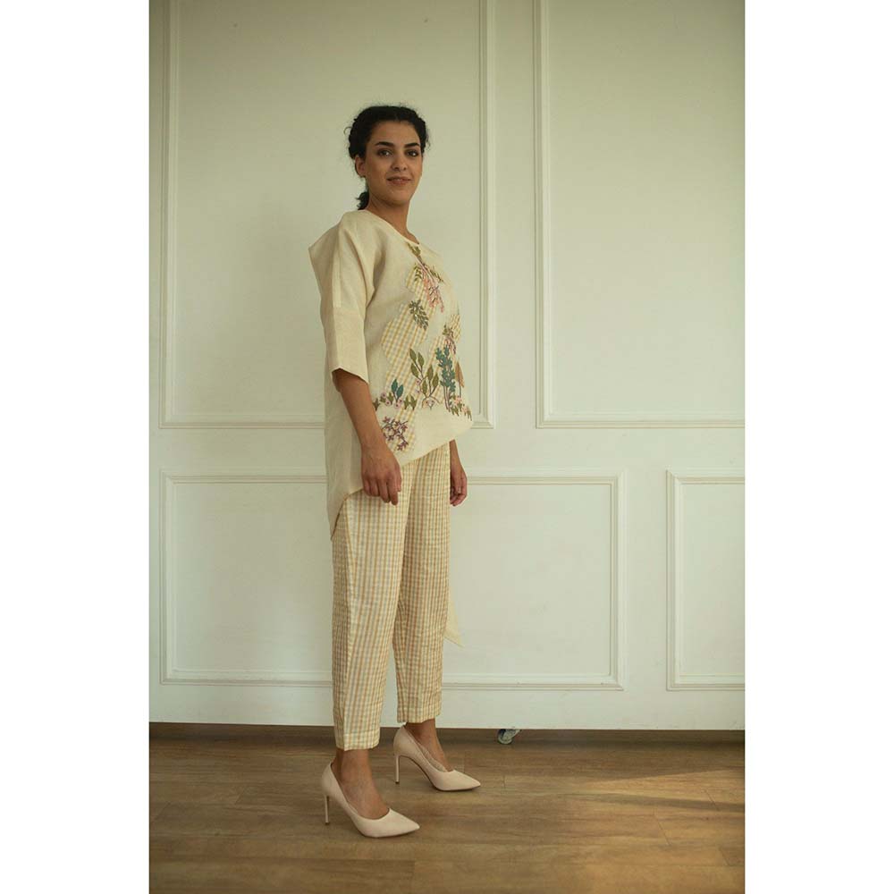 OJA Aurum Ivory Handloom Co-Ord (Set of 2)