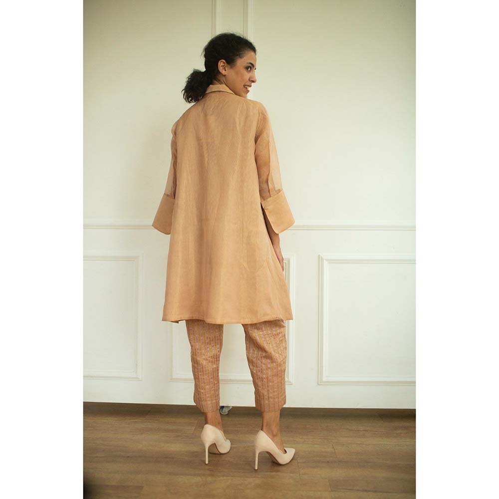 OJA Aurum Rose Gold Kurta and Pant Co-Ord (Set of 2)