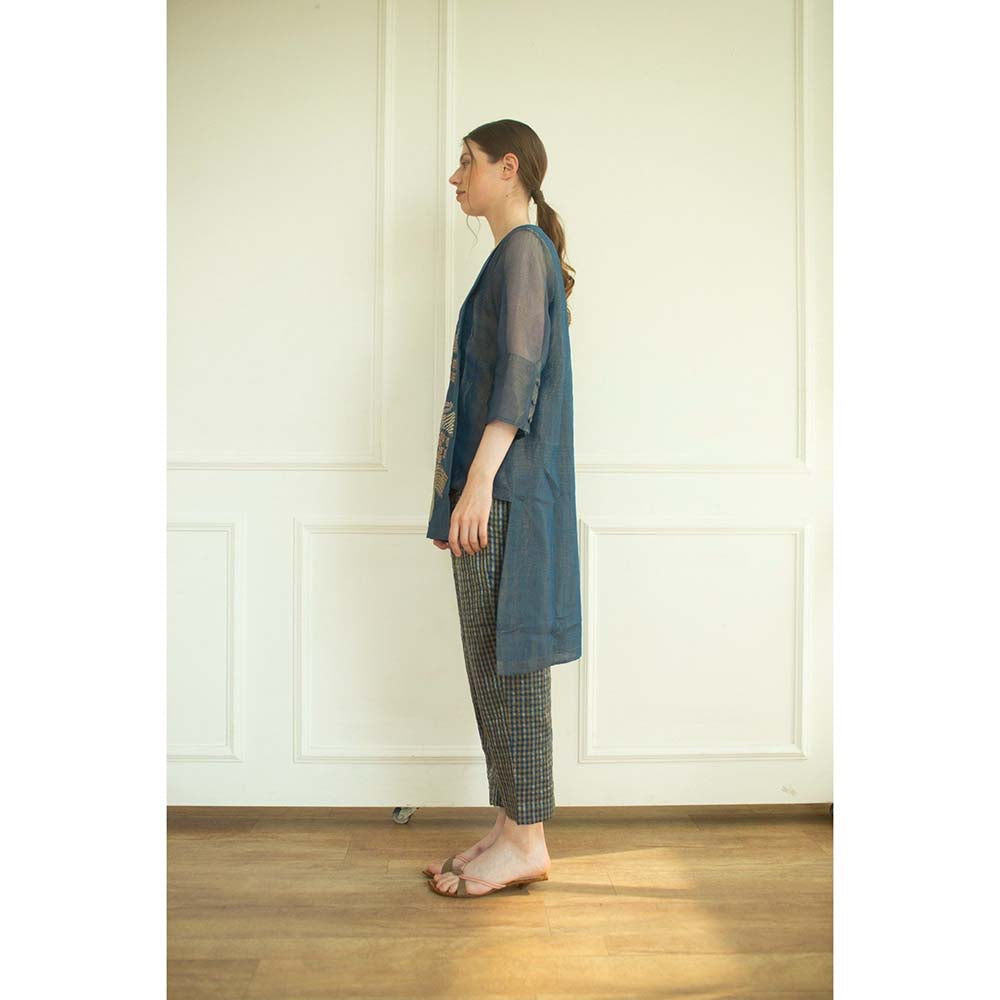 OJA Aurum Marina Navy Blue Co-Ord (Set of 2)