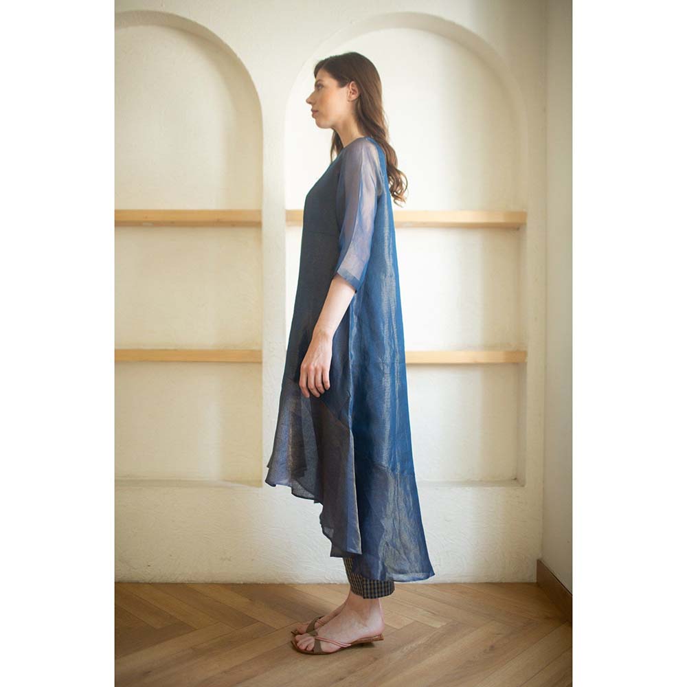 OJA Aurum Marina Handloom Kurta and Pant (Set of 2)