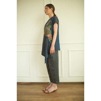 OJA Aurum Marina Silk Co-Ord (Set of 2)