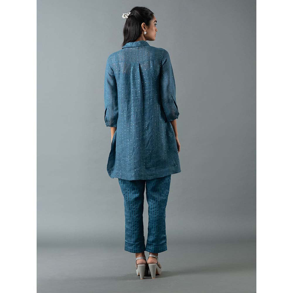 OJA Green Kurta with Pant (Set of 2)