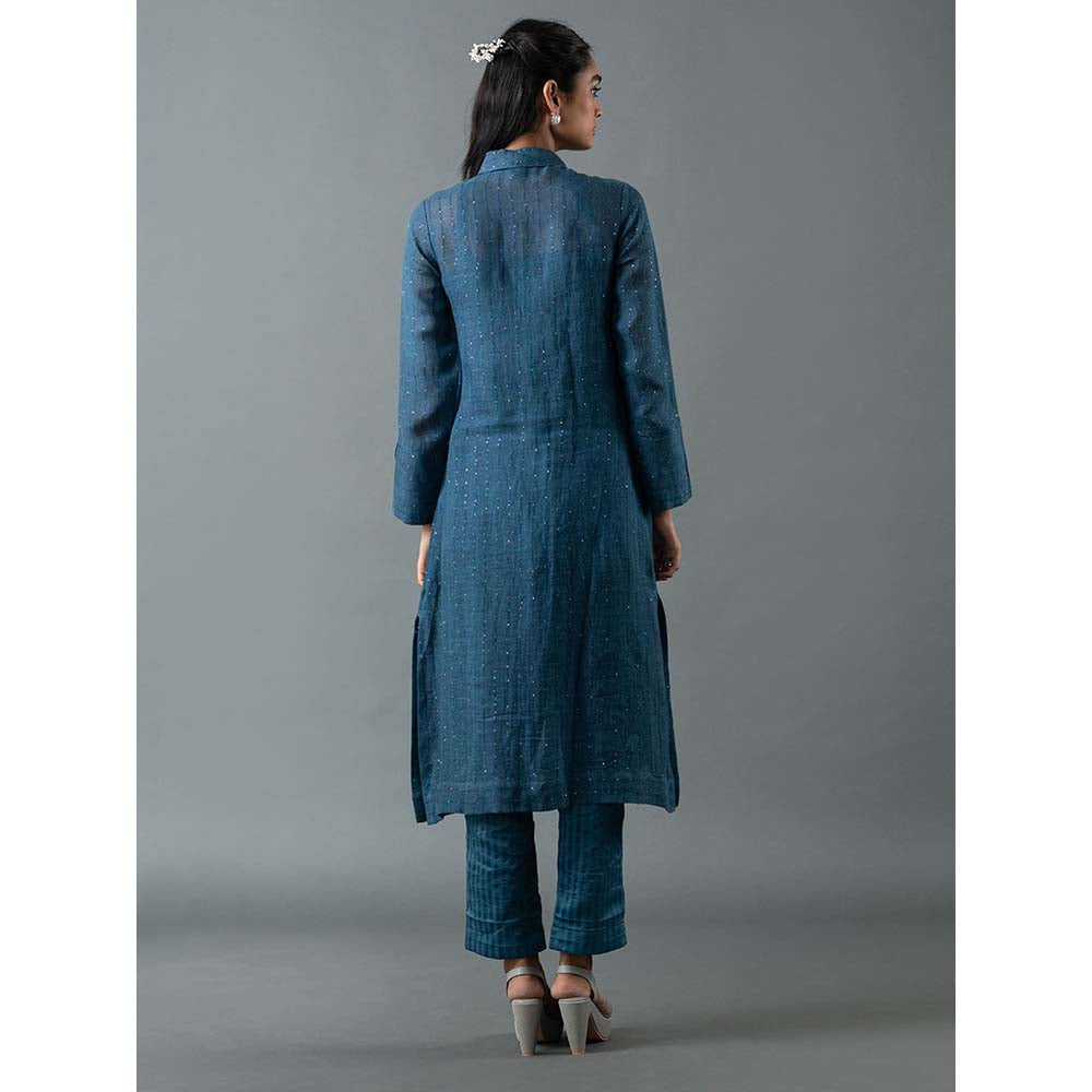 OJA Green Kurta with Pant (Set of 2)