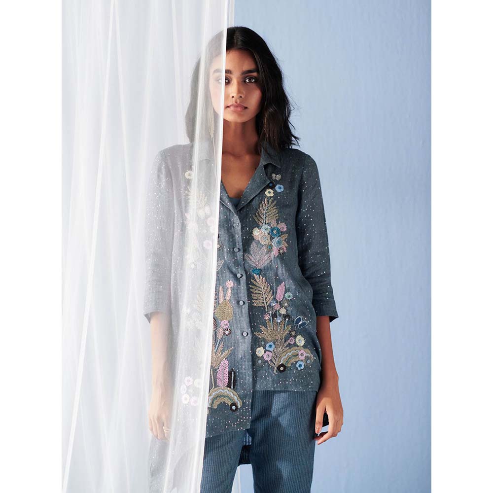 OJA Grey Shirt with Pant (Set of 2)
