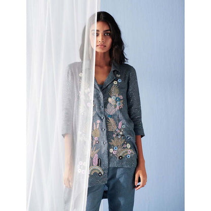 OJA Grey Shirt with Pant (Set of 2)