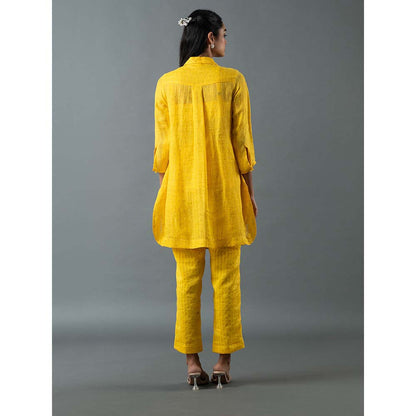 OJA Yellow Kurta with Pant (Set of 2)