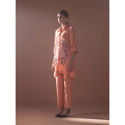OJA Peach Kurta with Pant (Set of 2)