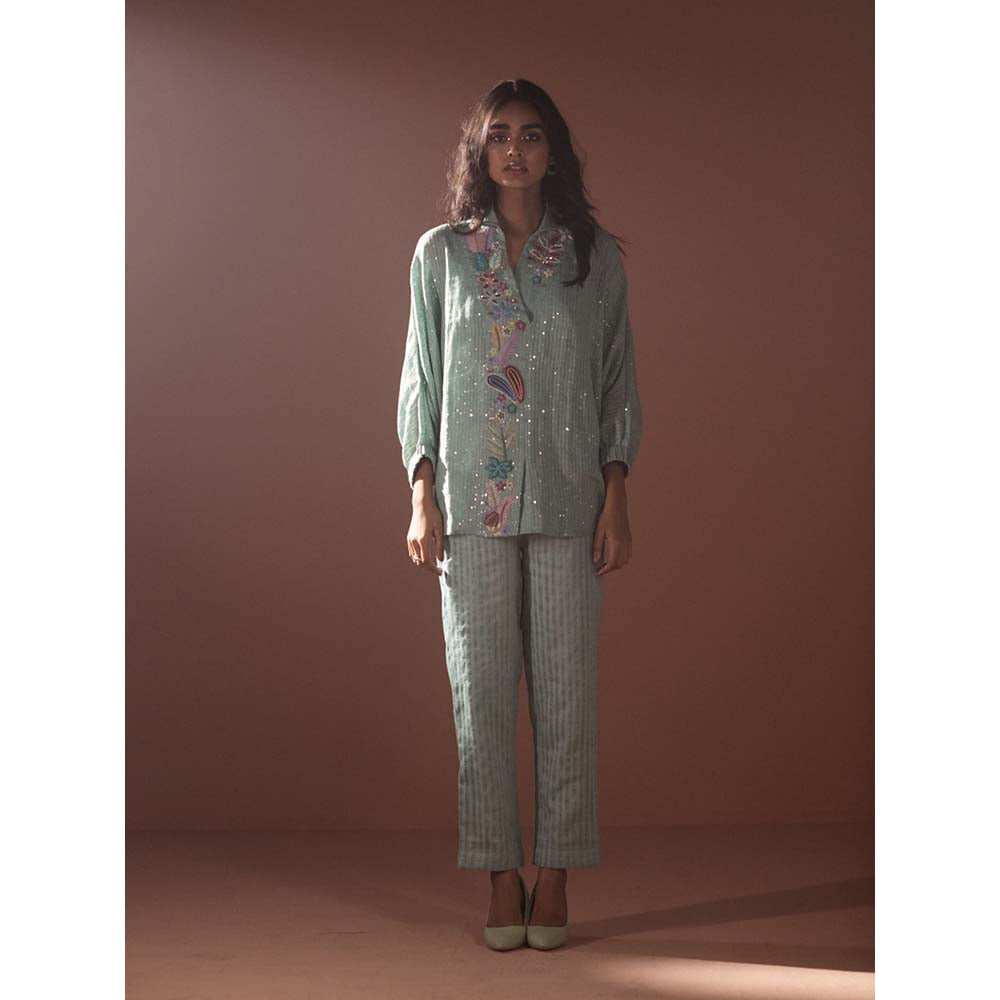 OJA Blue Top with Pant (Set of 2)
