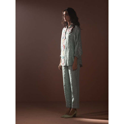 OJA Blue Top with Pant (Set of 2)