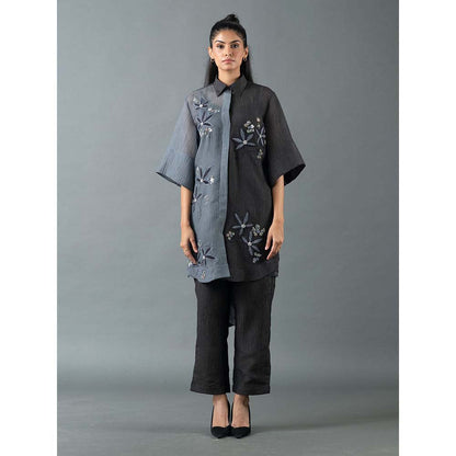 OJA Black Kurta with Pant (Set of 2)
