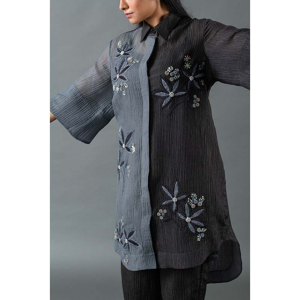 OJA Black Kurta with Pant (Set of 2)