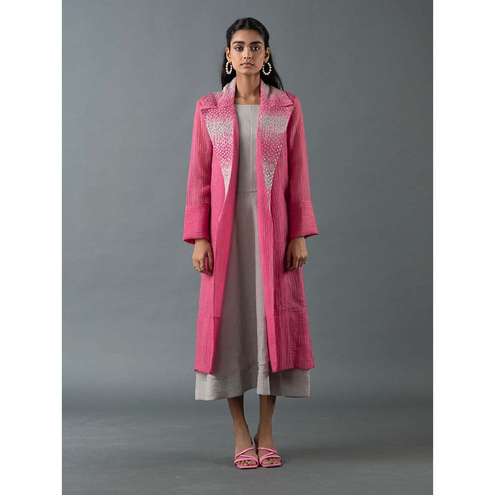 OJA Multi Colour Midi Dress with Jacket (Set of 2)