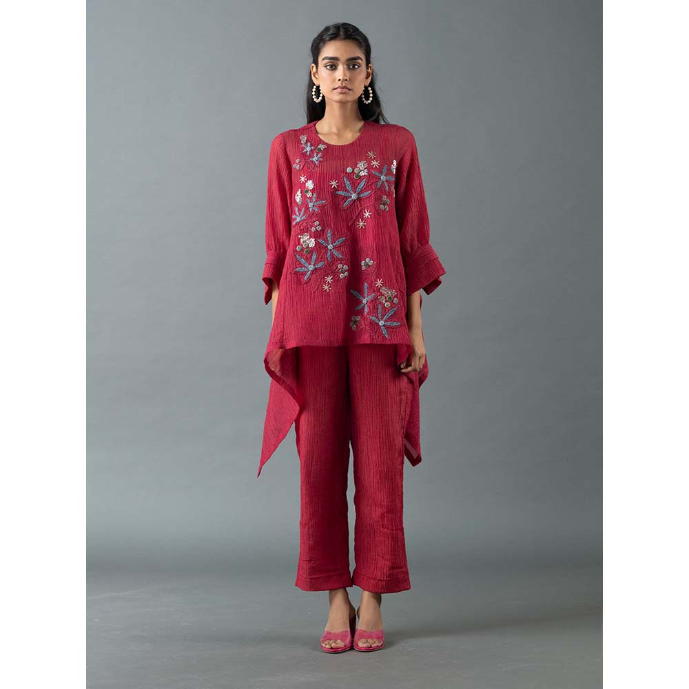 OJA Red Top with Pant (Set of 2)