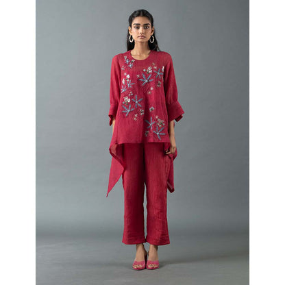 OJA Red Top with Pant (Set of 2)
