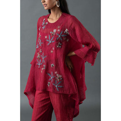 OJA Red Top with Pant (Set of 2)