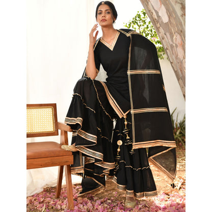 OMAANA Kajri Sharara Set (Set of 3)