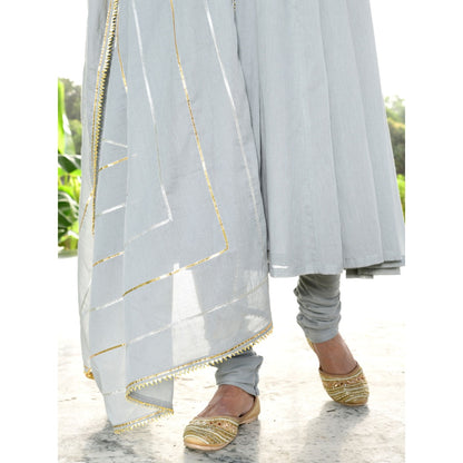 OMAANA Saanjh Taani Anarkali Suit Set (Set of 3)