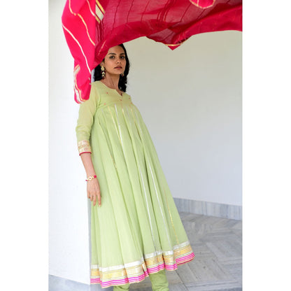 OMAANA Angoori Adaa Anarkali Sets (Set of 3)