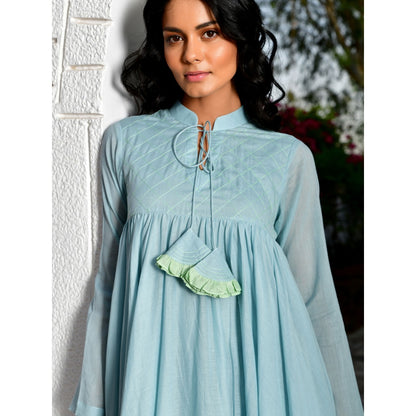 OMAANA Blue West Wind Tassel Dress