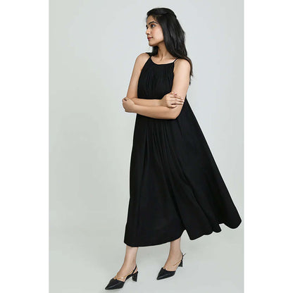 OMAANA Black Glam Maxi Dress