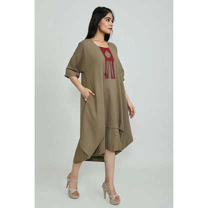 OMAANA Chikoo Orchard Boho Maxi Dress