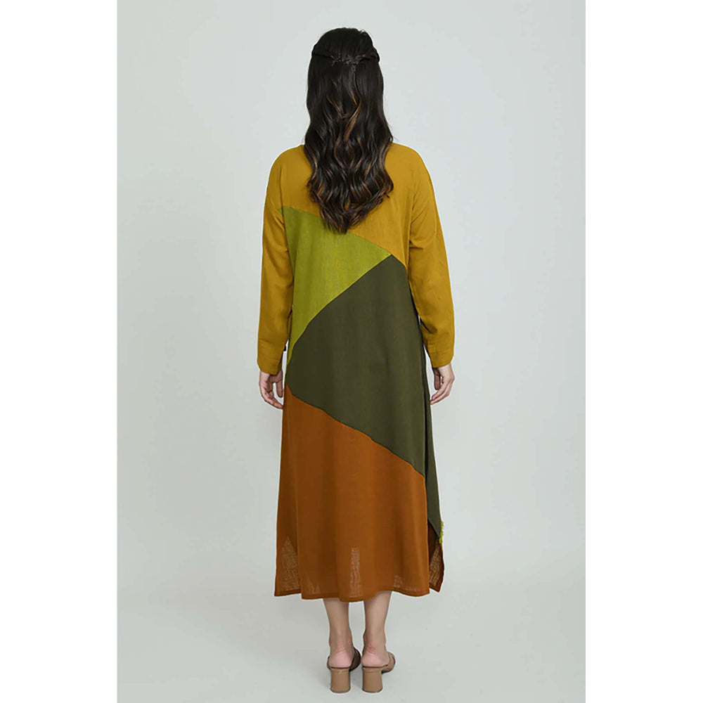OMAANA Mustard Fields Midi Dress