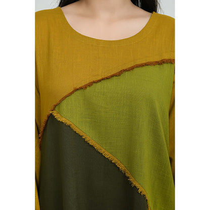 OMAANA Mustard Fields Midi Dress