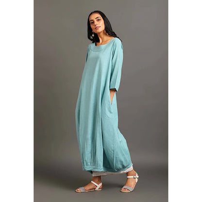 OMAANA Turq Cool Boho Maxi Dress