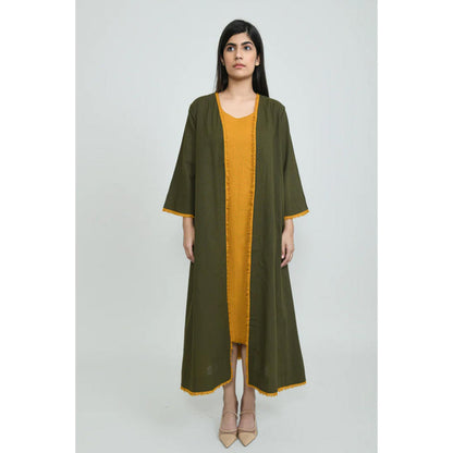 OMAANA Army Faiza Dress with Jacket