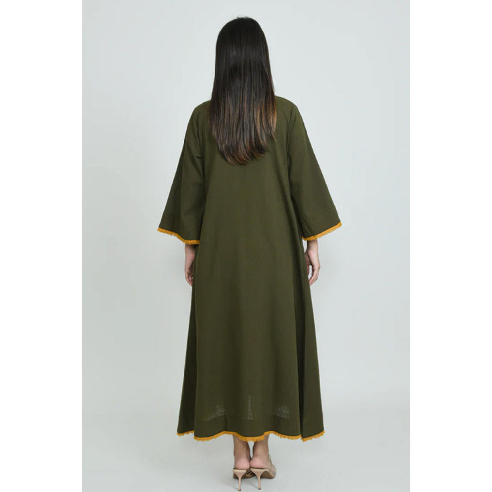OMAANA Army Faiza Dress with Jacket