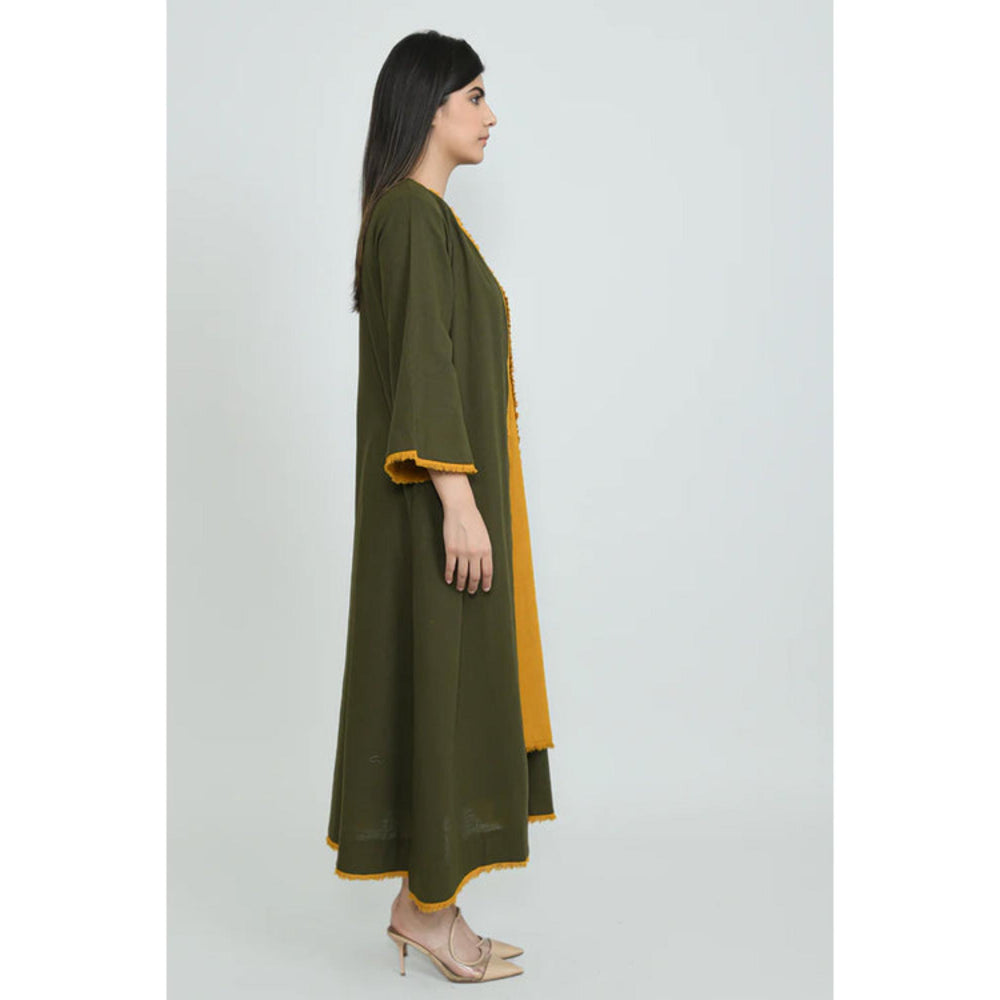 OMAANA Army Faiza Dress with Jacket
