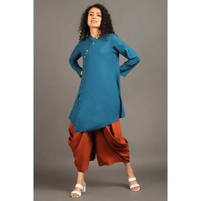 OMAANA Teal Blue Sufi Saga Co-Ord's