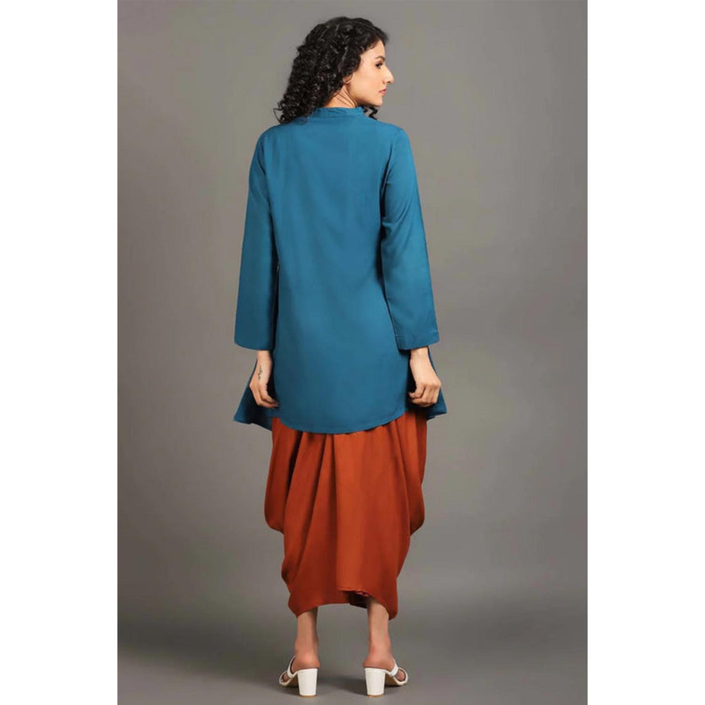 OMAANA Teal Blue Sufi Saga Co-Ord's