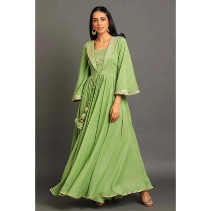 OMAANA Benazir Long Anarkali Maxi Dress