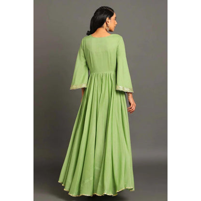 OMAANA Benazir Long Anarkali Maxi Dress