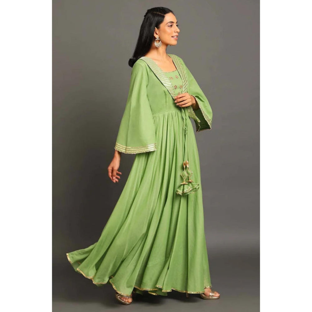 OMAANA Benazir Long Anarkali Maxi Dress