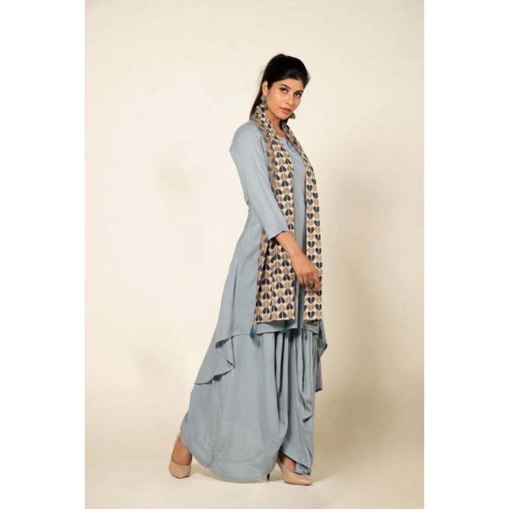 OMAANA Blue Afternoon Delight Maxi Dress