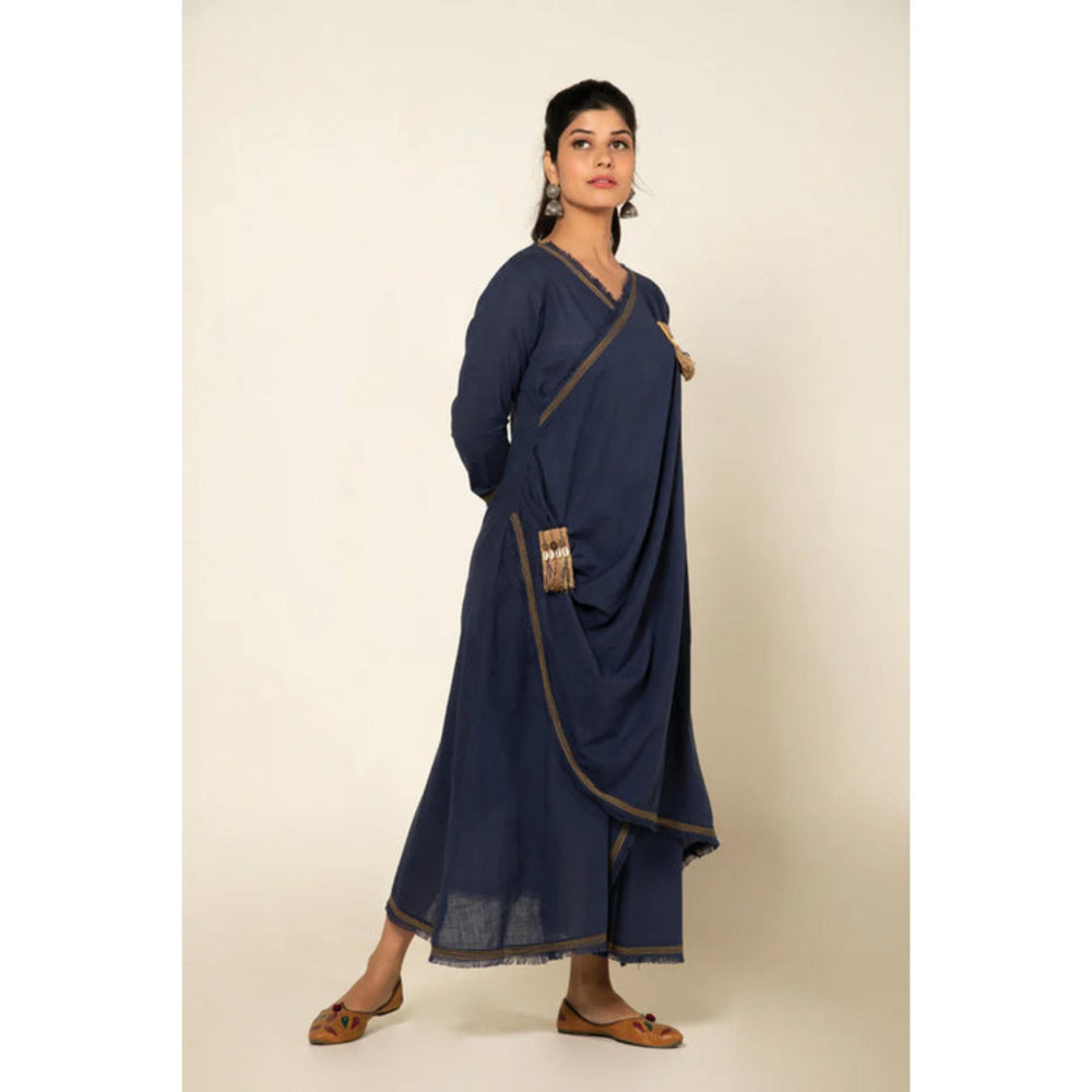 OMAANA Blue Sufi Aza Boho Maxi Dress