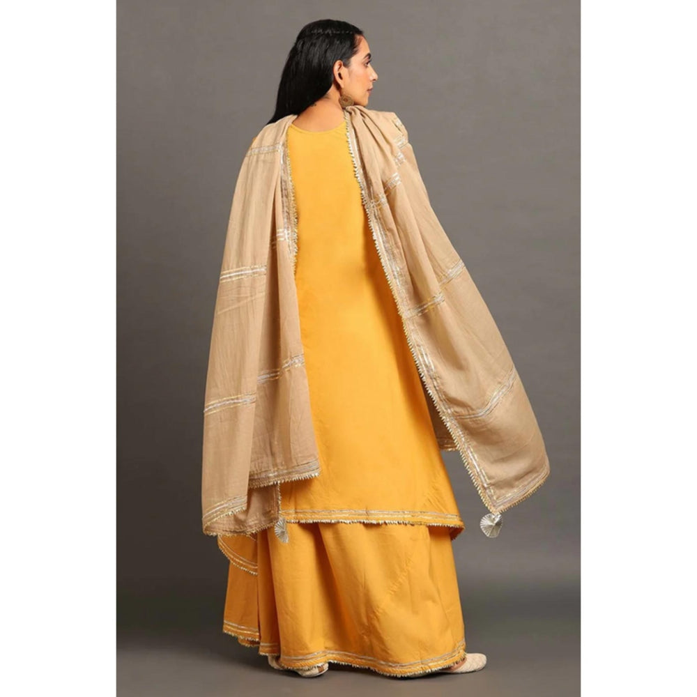 OMAANA Mango Zara Double Layered Maxi Dress with Dupatta