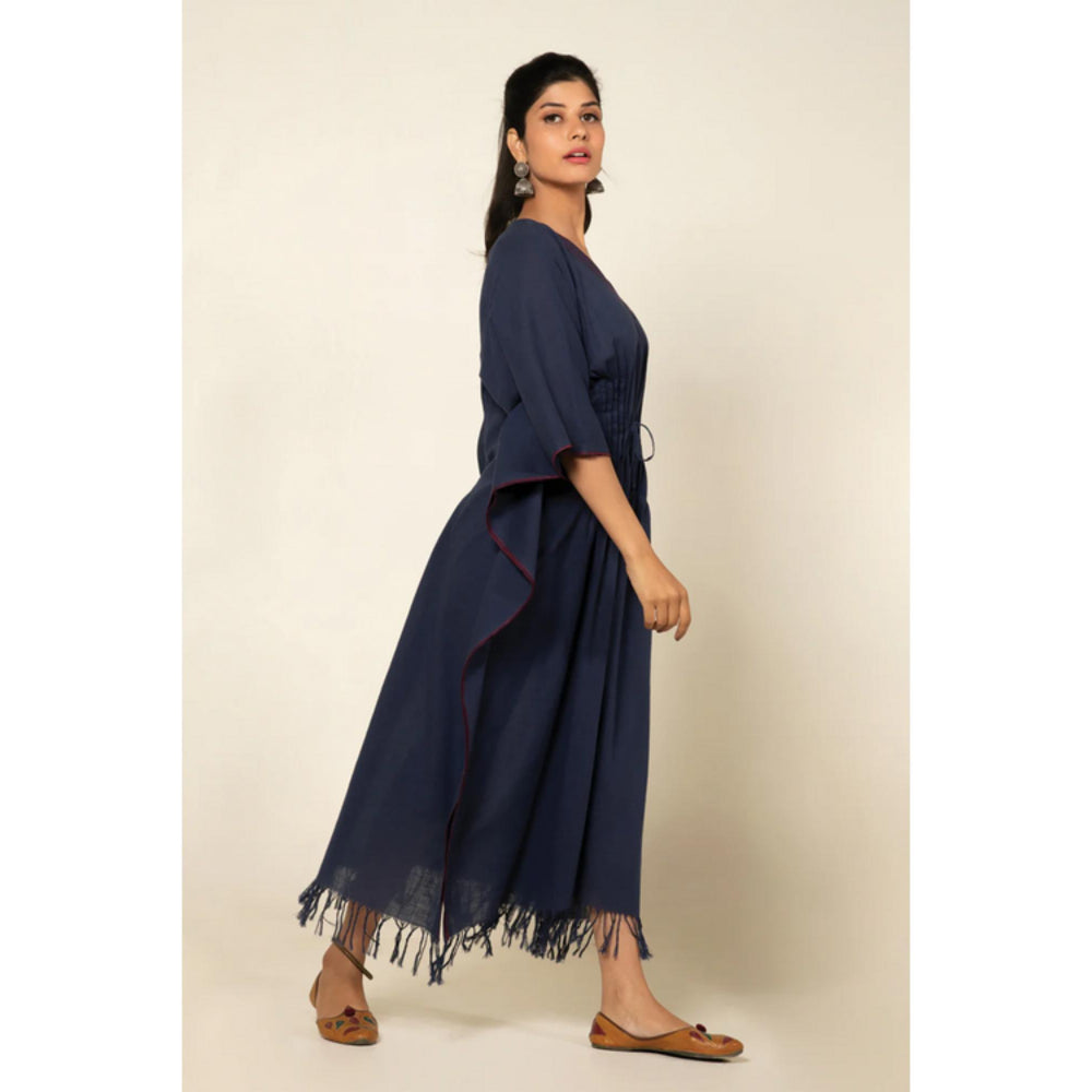 OMAANA Navy Blue Sufi Asmi Kaftan Dress