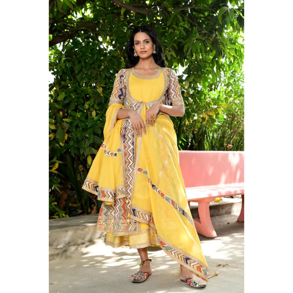 OMAANA Padmini Anarkali Maxi Dress