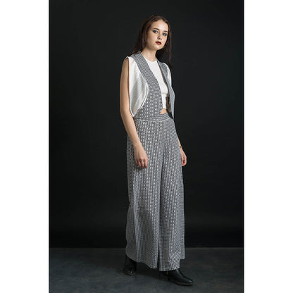 ORCR Bolero Checks Sleeveless Multi-Color Jacket
