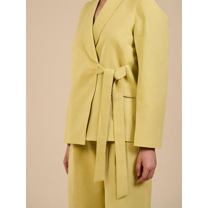 ORIGANI Green Solid Jade Knot Co-Ord (Set of 2)