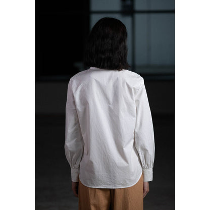 ORIGANI White Sand Embroidered Shirt